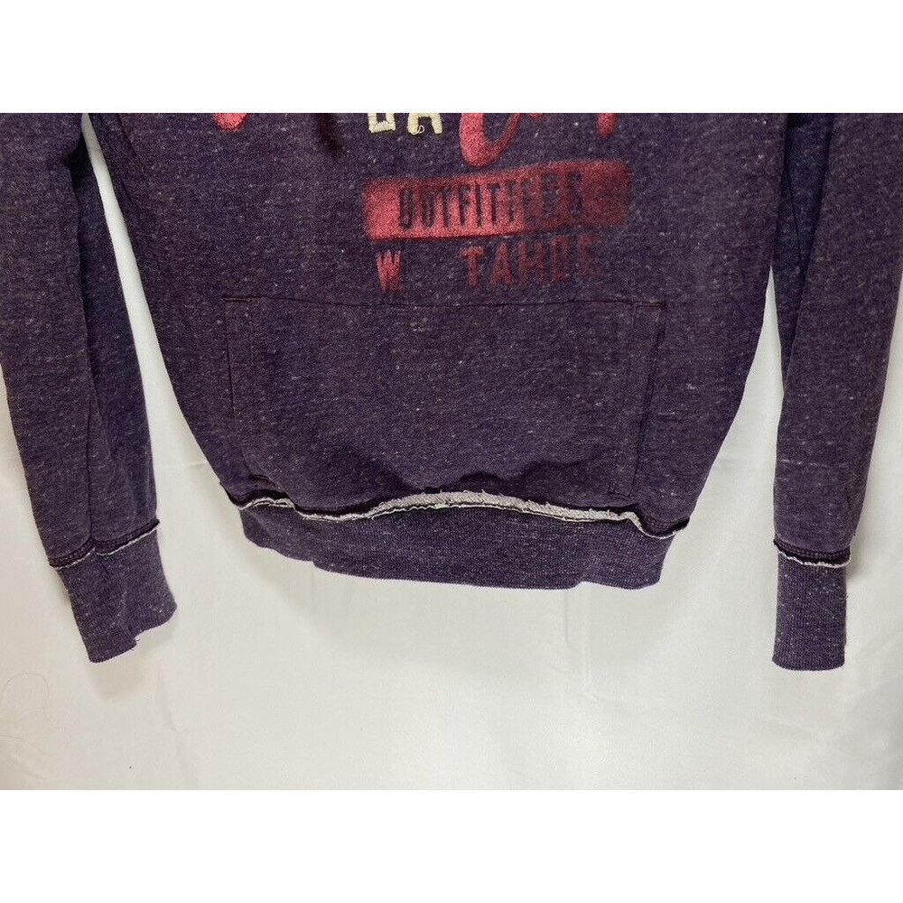 American Eagle Sweater Womens Small Petite Purple Logo Pullover Hoodie Ladies. - Picture 3 of 7